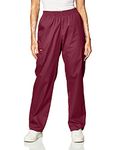 Dickies Women's Signature Elastic Waist Scrubs Pant Medical, Wine, XX-Small Petite