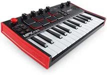 AKAI Professional MPK Mini Play MK3 - MIDI Keyboard Controller with built-in Speaker and Sounds plus Dynamic Keybed, MPC Pads and Software suite