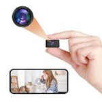 Mini Spy Camera WiFi Hidden Camera 1080P Mini Camera - Portable Spy Cam, Wireless Indoor/Outdoor Surveillance Ultra-Wide Angle Mini Camera with Al Motion Detection, Real-Time Viewing with Mobile APP