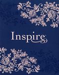 NLT Inspire Bible (Hardcover LeatherLike, Navy): The Bible for Coloring & Creative Journaling