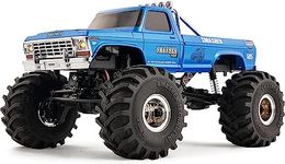 BEEZRC FMS 1/24 RC Crawler Smasher FCX24 Monster Truck V2 RTR 4WD 2.4GHz Brushed 8km/h Mini RC Truck RC Off-Road Truck Remote Control Car with LED Lights(Blue)