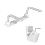 Toilet Safety Rails,Folding Toilet Safety Frame，Toilet Handle Bars with Arms，Heavy Duty Hand Rail Support for Elderly Seniors Handicap and Disabled Adults