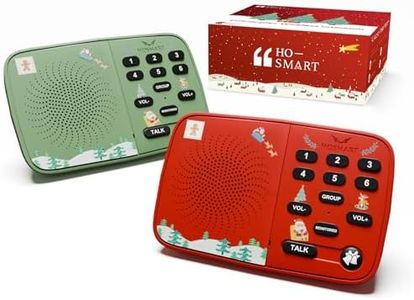 Hosmart UltraSpeak Intercoms Wireless for Home, 2025 Christmas Edition Intercom System for Home Use, Clear Sound Intercom System for Business with 1300 Ft Range, Gift for Family Friends Elderly(2Pack)