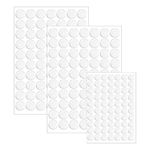 210 Pieces Double Sided Sticky Pads, 20 mm,10mm Traceless Removable sticky dots double sided Round Adhesive Multipurpose Heavy Duty Mounting pads Tape for Wood Wall Plastic weddding Balloon decoration