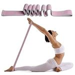 SULIVES Yoga Straps for Stretching, Back Pain & Gymnastics Equipment, Highly Elastic Yoga Stretching Strap with 8 Loops for Stretch Bands, Physical Therapy, Yoga, Dance, Flexibility Training