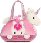 Aurora Peek A Boo Unicorn Fancy Pals Purse with 8" Plush Stuffed Animal