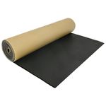 IVWNNN Neoprene Rubber Sheet Black Adhesive Foam Sheets Cut to Size Foam with Self Adhesive Backing Foam Rubber for DIY, Gaskets, Crafts, and Costume (1/8" Thick × 12" Wide × 54" Long)