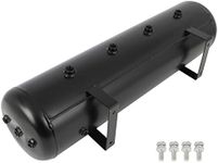 cciyu 8 Gallon Steel Air Tank 9 Port Air Pressure Train Horn Tank for Truck Train Boat, Air Suspension/Train Horn/Air Ride/Air Bag 200PSI
