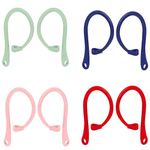 4 Pairs Ear Hook Compatible with AirPods 3/2 / 1，AirPod Pro,JNSA Air Pods Pro AirPod 3 2 1 Ear Hook Anti-Slip Comfortable Fit Sports Earhooks Accessories Pink/Red/Blue/Green PRBG