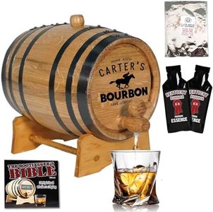 Personalized Kentucky Bourbon Whiskey Making Bootleg Kit (2 Liter) - Age Spirits in an Oak Barrel - Perfect Bourbon Gifts by Thousand Oaks Barrel Co. (B821)