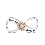 Hapour Infinity Charms fits for Pandora Charms Bracelets 925 Sterling Silver Eternal Charm Family Forever Mother's Day Jewelry Gift for Women