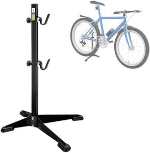Mimoke Portabici regolabile con gancio in gomma, robusto e resistente ai graffi. Design salvaspazio per una facile manutenzione e parcheggio sicuro (nero)