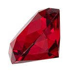 LONGWIN 60mm W Crystal Diamond Paperweight Ornament Home Venue Decorations Solid Color Red