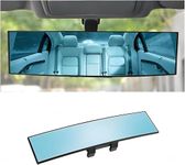 GNASTAS Rear View Mirror, Clip On Rear View Wide Angle Mirror, Panoramic Interior Extended Rear View Mirror, Anti-Glare, car mirror Blue 1pc