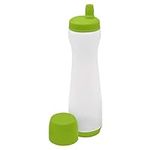 Exultimate Pancake Batter Dispenser Pen, Easy Squeeze Bottle Baking Drip Proof Silicone Nozzle and Measurement Marker Plastic Condiment Bottles Pancakes, Waffles, Crepes, by (Green, 3 Cups)