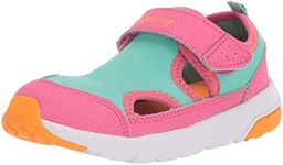 Saucony - Unisex Quick Splash Jr Sneaker for Kids, Turquoise Pink, 23.5 cm