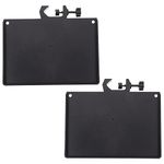 Milisten 2pcs Sound Live Broadcast Mic Rack Stand Tray Microphone Clamp Holder