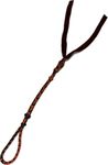 Quirt Hand Braided Paracord Orange & Brown Soft Quirt Whip Horse Tack 17" EPT