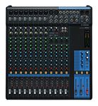 Yamaha MG16 Mixer - Compact mixer with 16 input channels, 4 group buses, 4 AUX, rack mount kit and D-PRE mic preamps