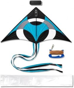 Delta Kite Drone with Built-in HD 1080P Camera, 71 Inch Aerial Photo & Video Kite, Drone-Free Sky Cam, Easy to Fly, Includes Tail, Line, Reel & Carry Bag, by Fixel