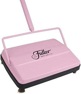 Fuller Brush 17072 Electrostatic Carpet & Floor Sweeper - 9" Cleaning Path - Lightweight - Ideal for Crumby Messes - Works On Carpets & Hard Floor Surfaces - Pretty Pink