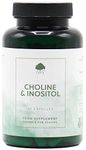 Choline & Inositol Capsules | 250mg Choline (Bitartrate) & 250mg Inositol per Capsule | 120 Vegan Capsules | G&G Vitamins