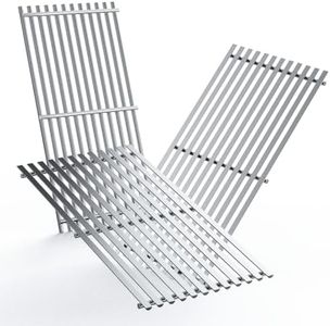 LANEJOY Stainless Steel Cooking Grates (16 15/16" x 24 15/16") for Charbroil Advantage 463344116 Gas2coal 463340516 Cooking Grids for G460-0500-w1 463343015 463340516 463370516