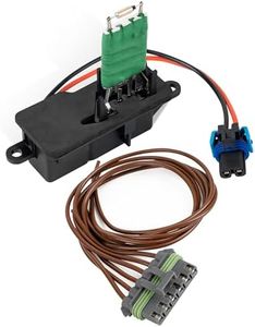 BlueStars 973-407 Front HVAC Fan Blower Motor Resistor with Harness - Compatible with Chevy GMC 1996-2014 Express Savana 1500 C4500 C5500 C6500 C7500 Kodiak Topkick 1580560 22941007 3A1041