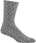 Wigwam Men's Cypress Classic Lightweight Outdoor Casual Sock,White/Black,Medium/shoe Size:Men's 5-9.5,Women's 6-10