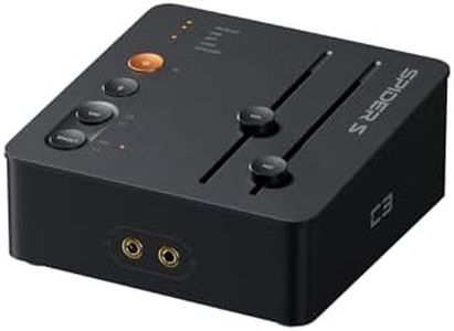 Fosi Audio C3 Gaming External Sound Card for PC, USB DAC/AMP with 7.1 Surround & Footstep Enhancement, Audio Equalizer & Desktop Volume Control, Headphone Interface for PS5 Switch FPS