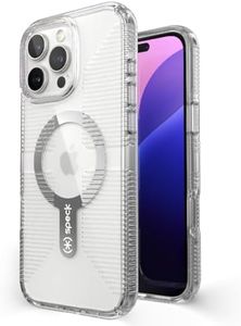 Speck Clear iPhone 16 Pro Max Case - Built for MagSafe, Slim, Anti-Yellowing Case with 8FT Drop Protection - Scratch Resistant, 6.7 Inch Phone Case | GemShell - Crystal Clear