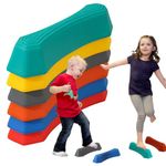 Gdiojnfg Stepping Stones Kids Sensory, Sensory Stepping Stones, Kids Stepping Stones, Non-slip Texture Sensory Stepping Stones 6, Step Stones, Obstacle Course, Sensory Playground For Indoor Outdoor