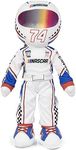 Playtime by Eimmie Plushible NASCAR Sally Speedster Plush Figure, 14-Inch Rag Doll - Baby Doll - Quality Materials,Doll for All Ages - White