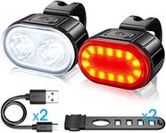 Bike Light Set，USB Rechargeable LED