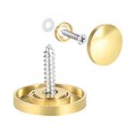 uxcell Mirror Screws Decorative Caps Cover Nails Polished Gold 22mm 4pcs