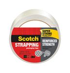 Scotch Brand Strapping Tape, 1.88 x 30 Yards (8950-30), Clear/White - Pack of 6