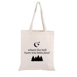 TOBGBE Twilight Saga Tote Bag Where The Hell Have You Been Loca Twilight Gift Jacob Black Twilight Gift Twilight Quote Bag (Twilight Loca tote ca)