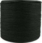 HHH Hunting 100m Reel Of Black Paracord For Use With Military Basha Army tarp Tent Guy Ropes bivi tent Fishing camping Hunting Shelter Survival Outdoor Fire Parachute Cord