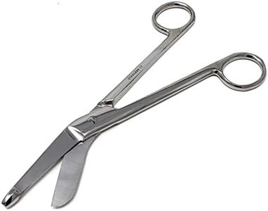 Left Handed High Precision 7.25" Lister Bandage Scissors (18.4 cm), Medical Grade Stainless Steel with Sharp Blades Ideal for Nurses Doctors First Responders and Home aid kit