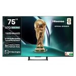 Hisense 189 cm (75 inches) U7Q Series 4K Ultra HD Smart QLED Mini LED TV 75U7Q (Black)