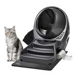 Litter-Robot 3 Core Bundle by Whisker (Grey) - Self-Cleaning Cat Litter Box, Includes Litter-Robot, Mat, Fence, Ramp, Liners (25) & Carbon Filters (3), Complimentary 2-Year WhiskerCare Warranty