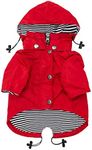 Ellie Dog Wear Red Dog Raincoat - S