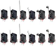 WWZMDiB Lead Limit Switch SPDT 3 Pin Snap Action Micro Switch Multi-Model Selection (12Pcs V-15 Series Suite)