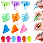 15 Pcs Pen Grips for Kids, Silicone Writing Aid Grip Trainer Ergonomic Pencil Holder Posture Correction Tool for kids Preschoolers Children and Students in Special Needs(4 Types)