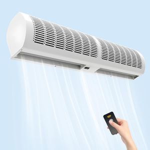 YKLYTBD Commercial Wall Mounted Air Curtain 79 Inch, Fly Fan Door with 2 Speed & Wind Direction Adjustable with Remote Control, Door Fans for Bugs Easy to Install
