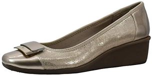 Anne Klein Women's Waverly Fabric Wedge Pump Taupe 8 M US