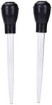 2 Pcs 11-Inch Turkey Baster with Rubber Bulb Extra Large Bulb Basters with Measuring Lines Turkey Baster Syringe Injector Needle for Cooking, Butter Drippings, Glazes, Roasting Juices