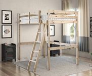 STRICTLY BEDS&BUNKS Celeste High Sleeper Loft Bunk Bed, 4ft 6 Double