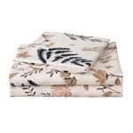 JSD 4 Piece Floral Printed Sheet Set California King, Soft Botanical Microfiber Sheets Extra Deep Pocket Wrinkle Free