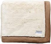 SARANONI Oversized Super Soft Comfy Lush Adult Extra Large Blanket, (Ivory Swirl/Gingersnap, 60" x 80")
